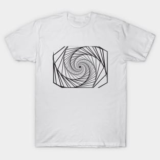 Galaxy geometric abstract black T-Shirt